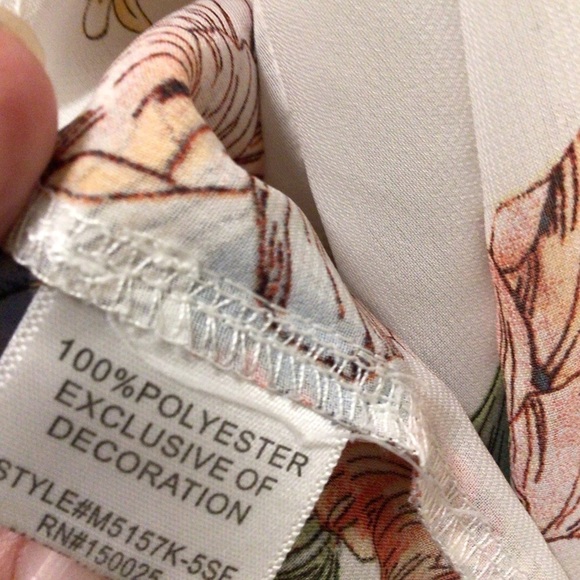 Womens Emory Park Open Front Kimono Floral Short Sleeves - Picture 2 of 8